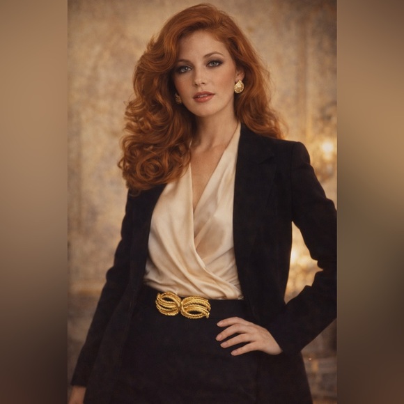 MIMI DI N Accessories - *Vintage 1970s Mimi di N Signed Gold Rope Couture Belt & Buckle